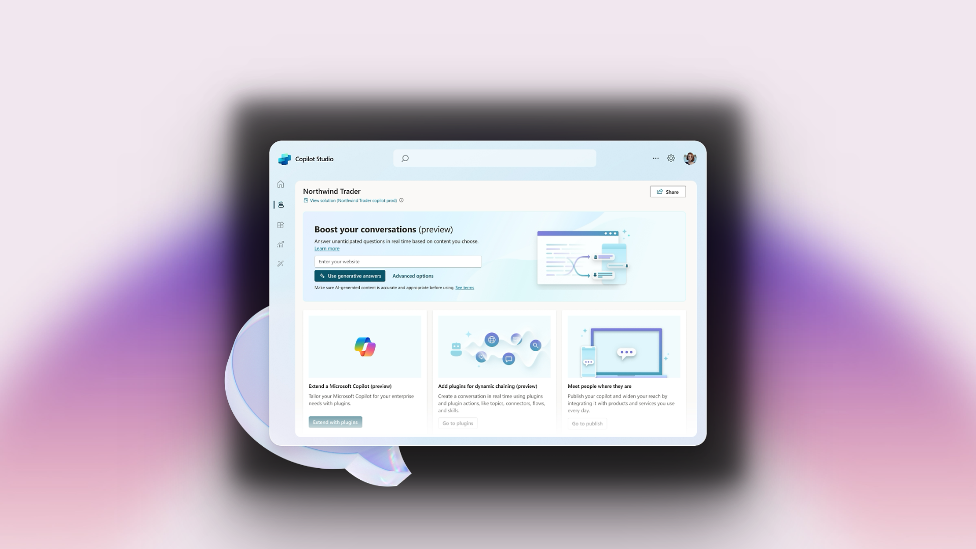 Micorsoft Copilot Studio is nu beschikbaar voor zakelijke gebruikers