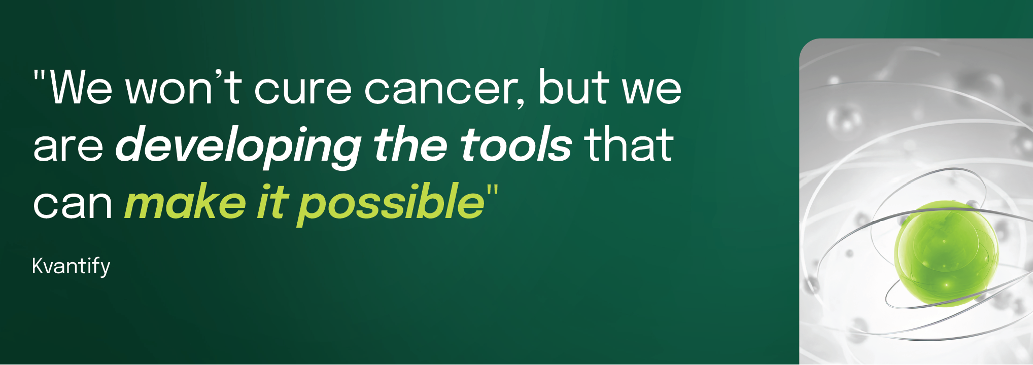 Danish CEO’s striking statement: We won't cure cancer, but we are developing tools that can make it possible