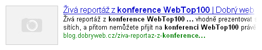 Ještě nevytvořený náhled stránky o konferenci WebTop100