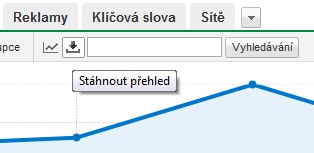 Stáhnutí přehledu na kartě kampaně