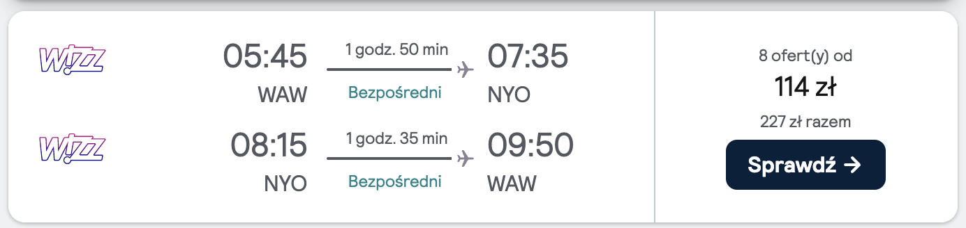 Loty z Warszawy do Sztokholmu w Listopadzie