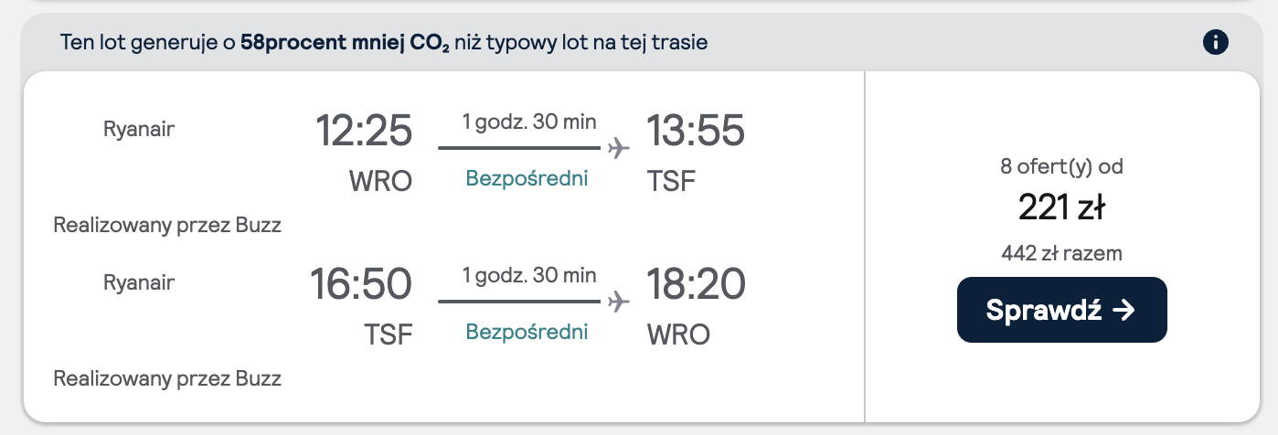 Loty na sylwestra: Wrocław - Wenecja, Włochy (31 grudnia - 5 stycznia)