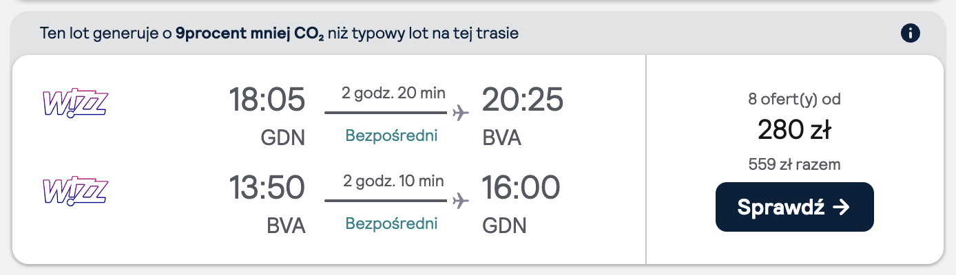 Loty na sylwestra: Gdańsk - Paryż, Francja (25 grudnia - 4 stycznia)
