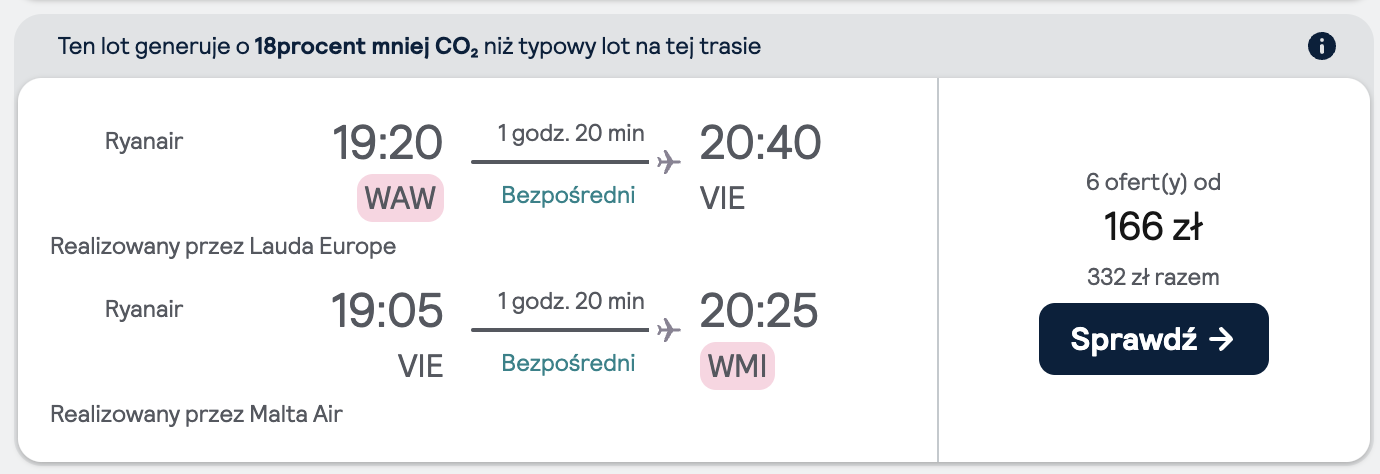 Loty na sylwestra: Warszawa - Wiedeń, Austria (31 grudnia - 5 stycznia)