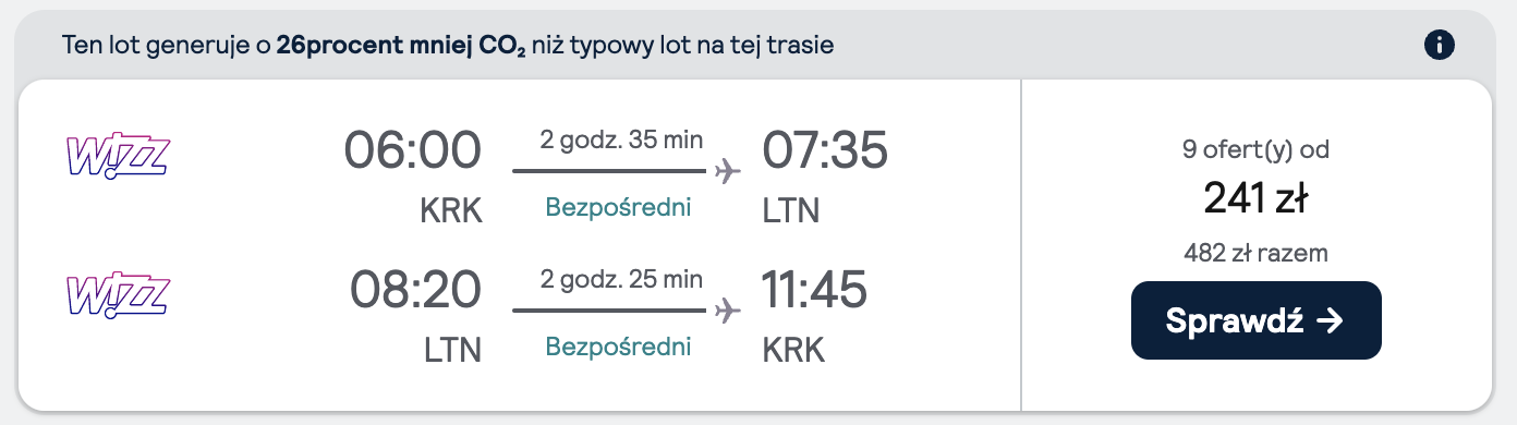 Loty na sylwestra: Kraków - Londyn, Wielka Brytania (25 grudnia - 3 stycznia)
