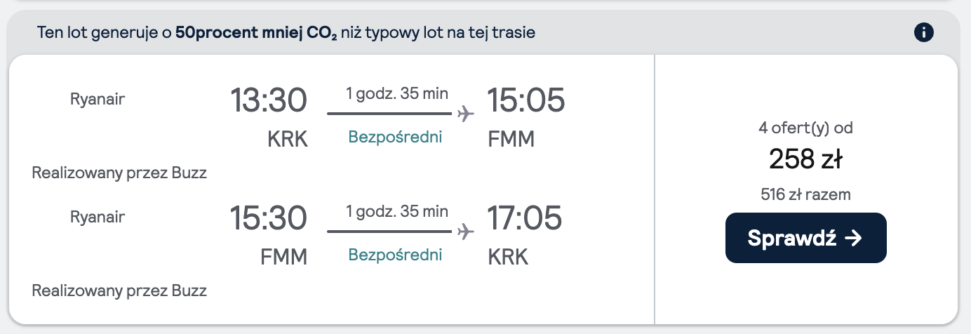 Loty na sylwestra: Kraków - Memmingen, Niemcy (31 grudnia - 7 stycznia)