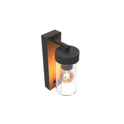 Calex Outdoor Lantern with Motion Sensor - Perugia Black 
