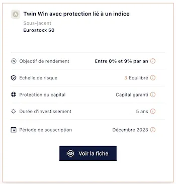 Exemple de produit structuré sur indice