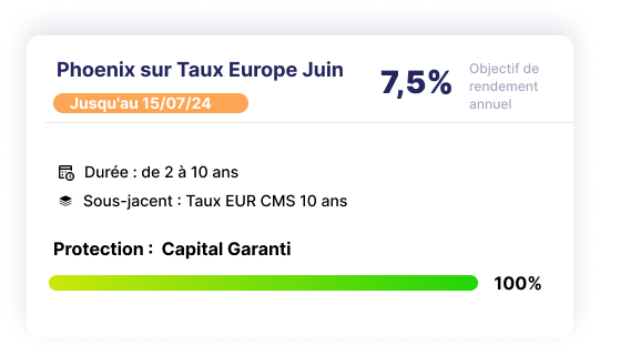 produit structure sur taux eur cms 10 ans