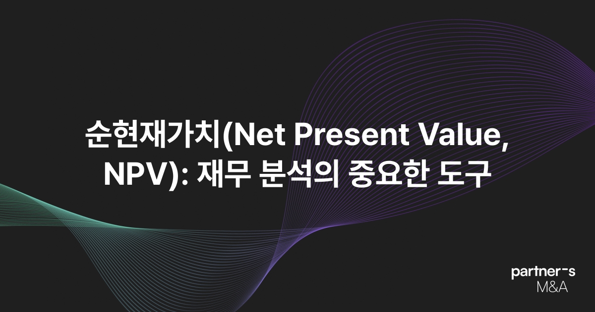 순현재가치(Net Present Value, NPV): 재무 분석의 중요한 도구