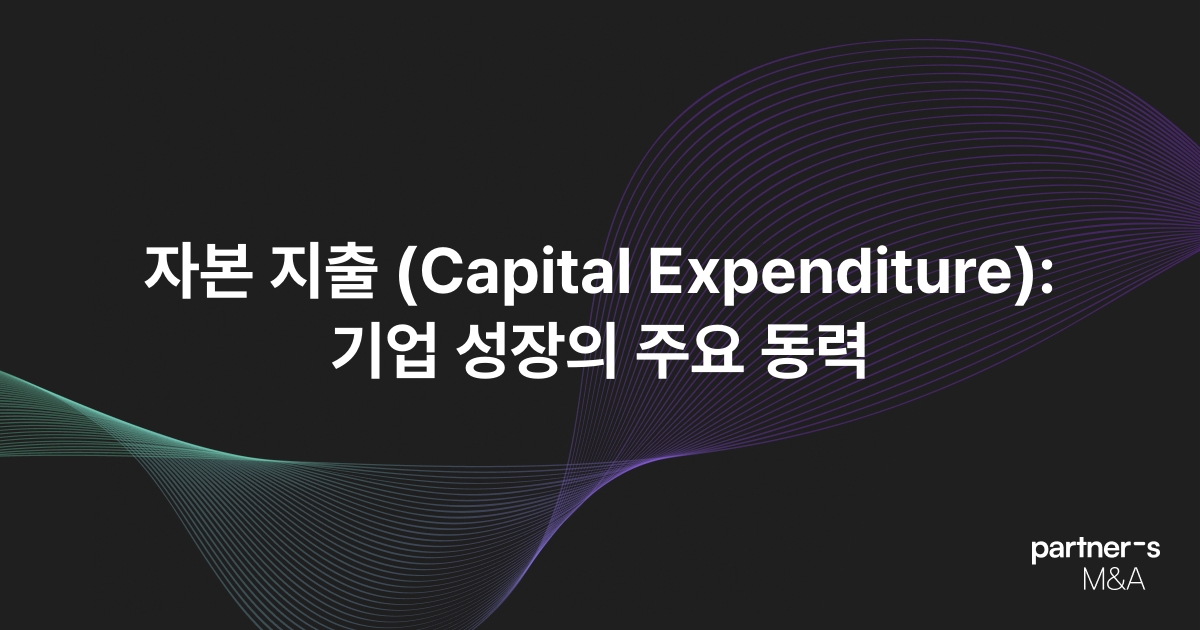 자본 지출 (Capital Expenditure): 기업 성장의 주요 동력