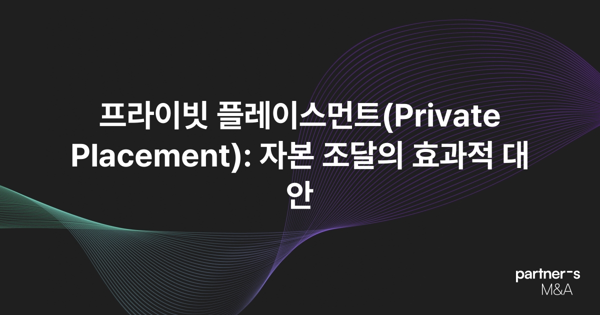 프라이빗 플레이스먼트(Private Placement): 자본 조달의 효과적 대안