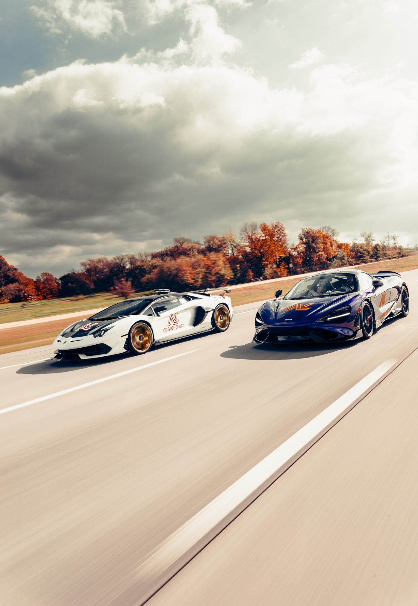 Lamborghini Aventador SVJ and McLaren 765 LT