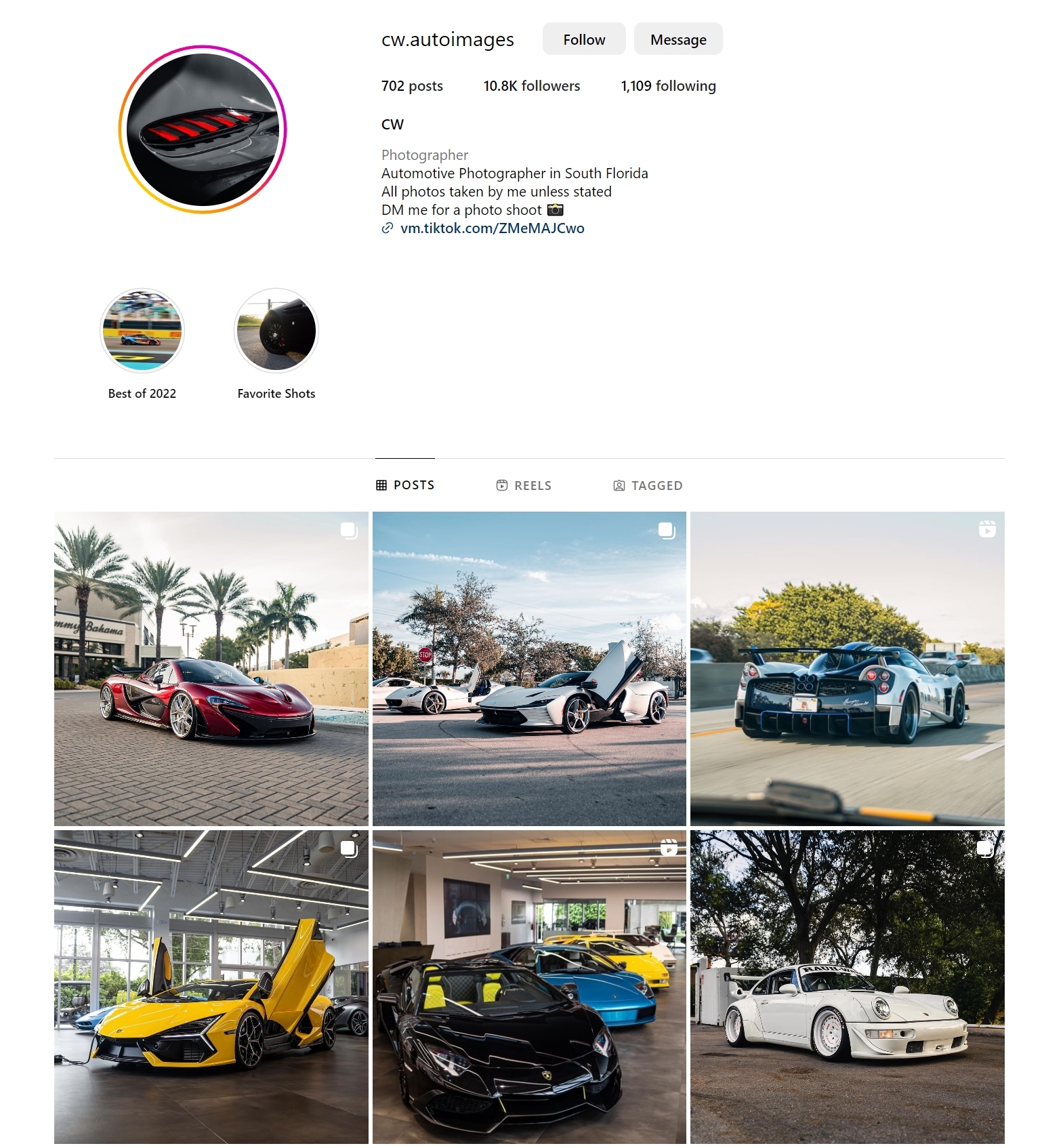 Christian Warmington Instagram sceenshot.