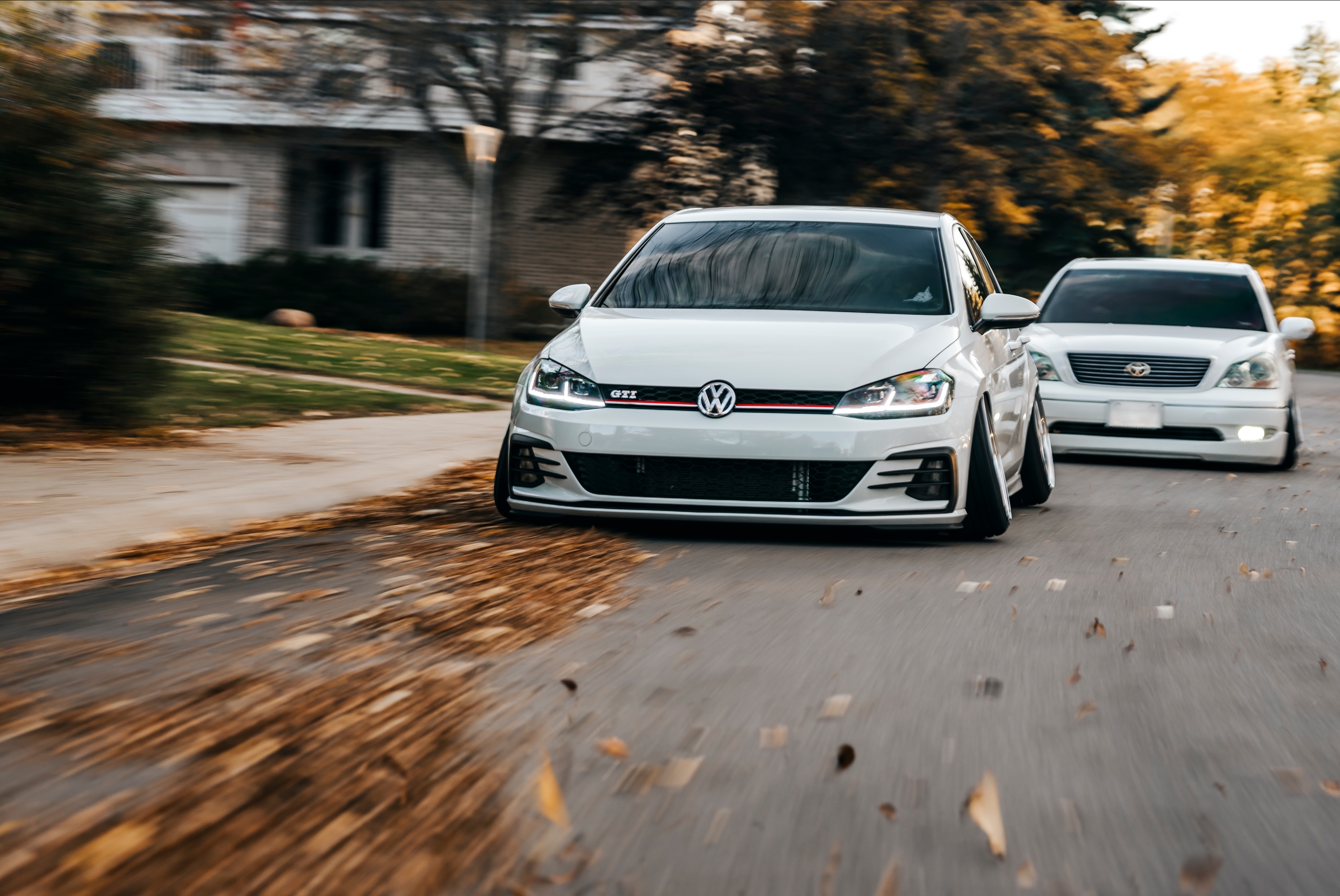 Volkswagen GTI and Toyota Celsior