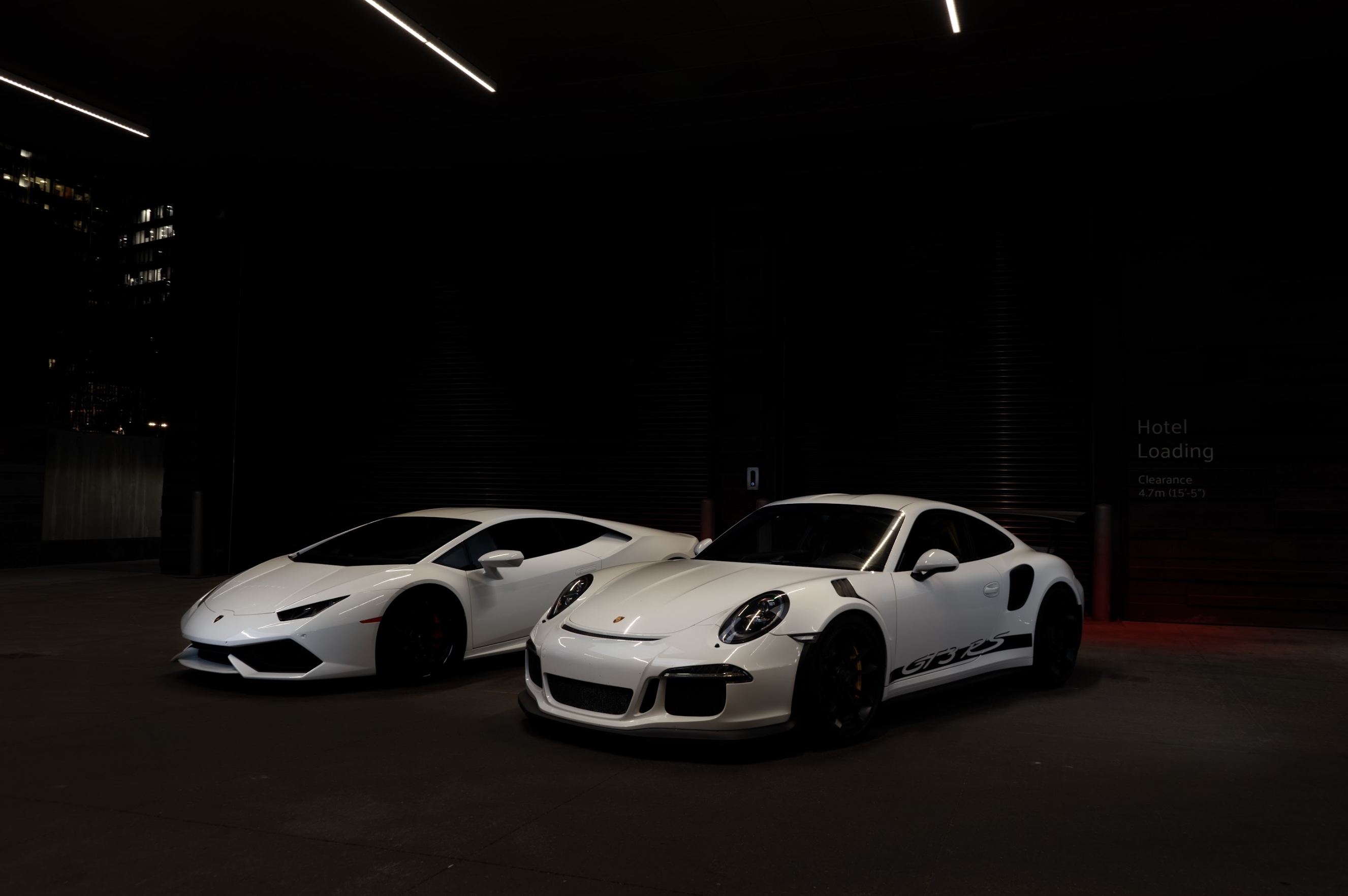 Lamborghini Huracan and Porsche GT3 RS
