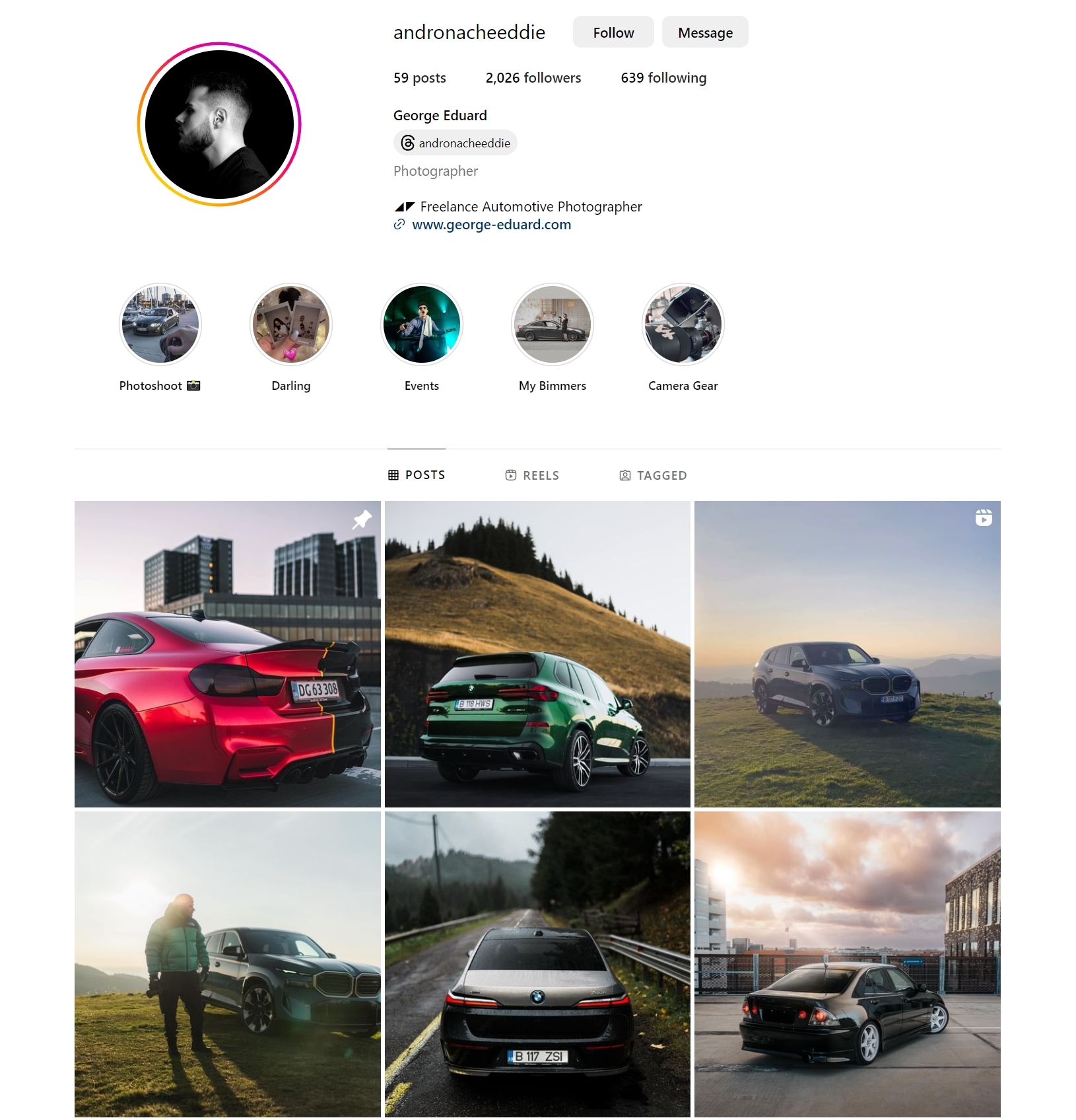 George Eduard Instagram screenshot.