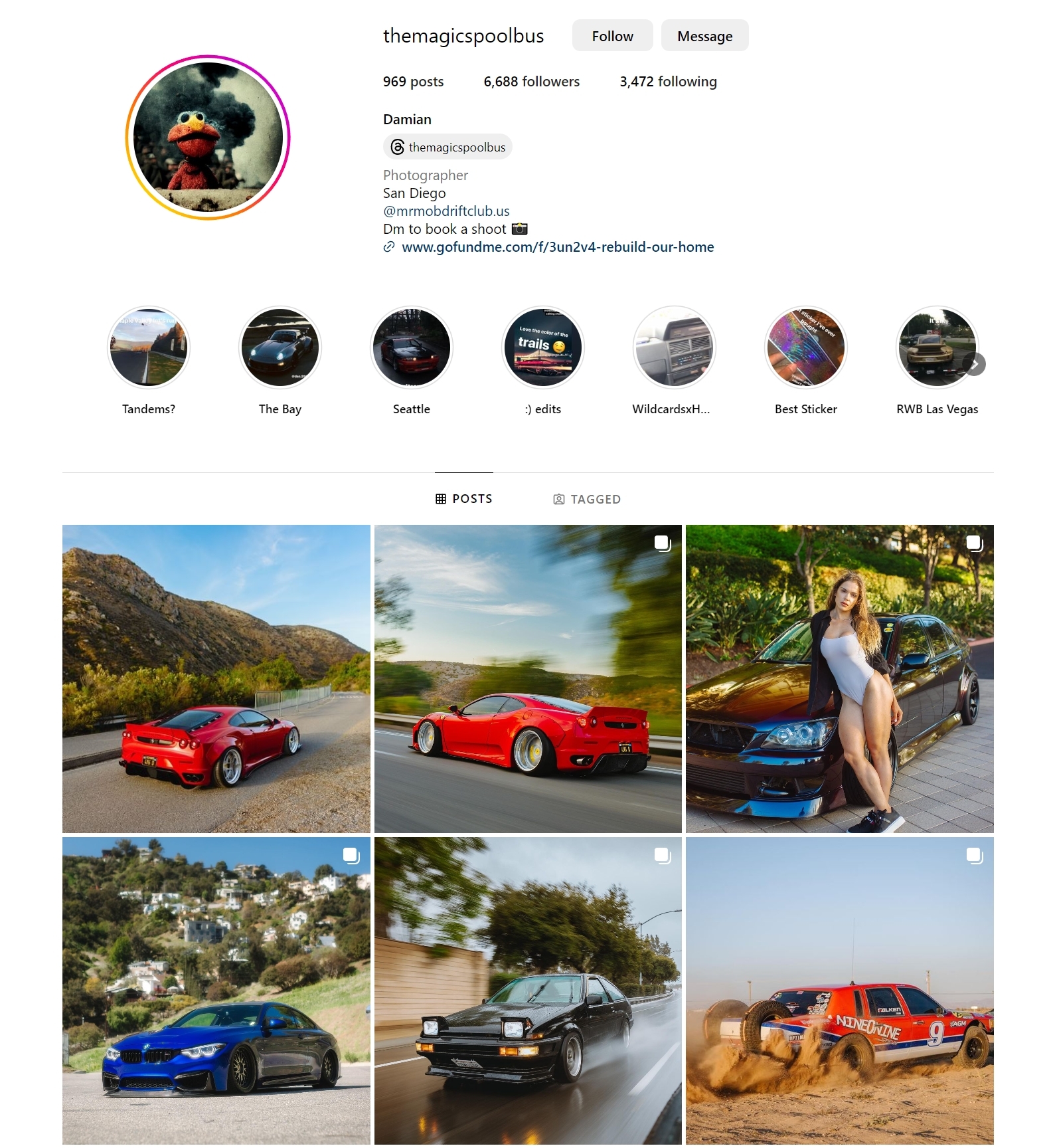 Damian Forthun Instagram screenshot.