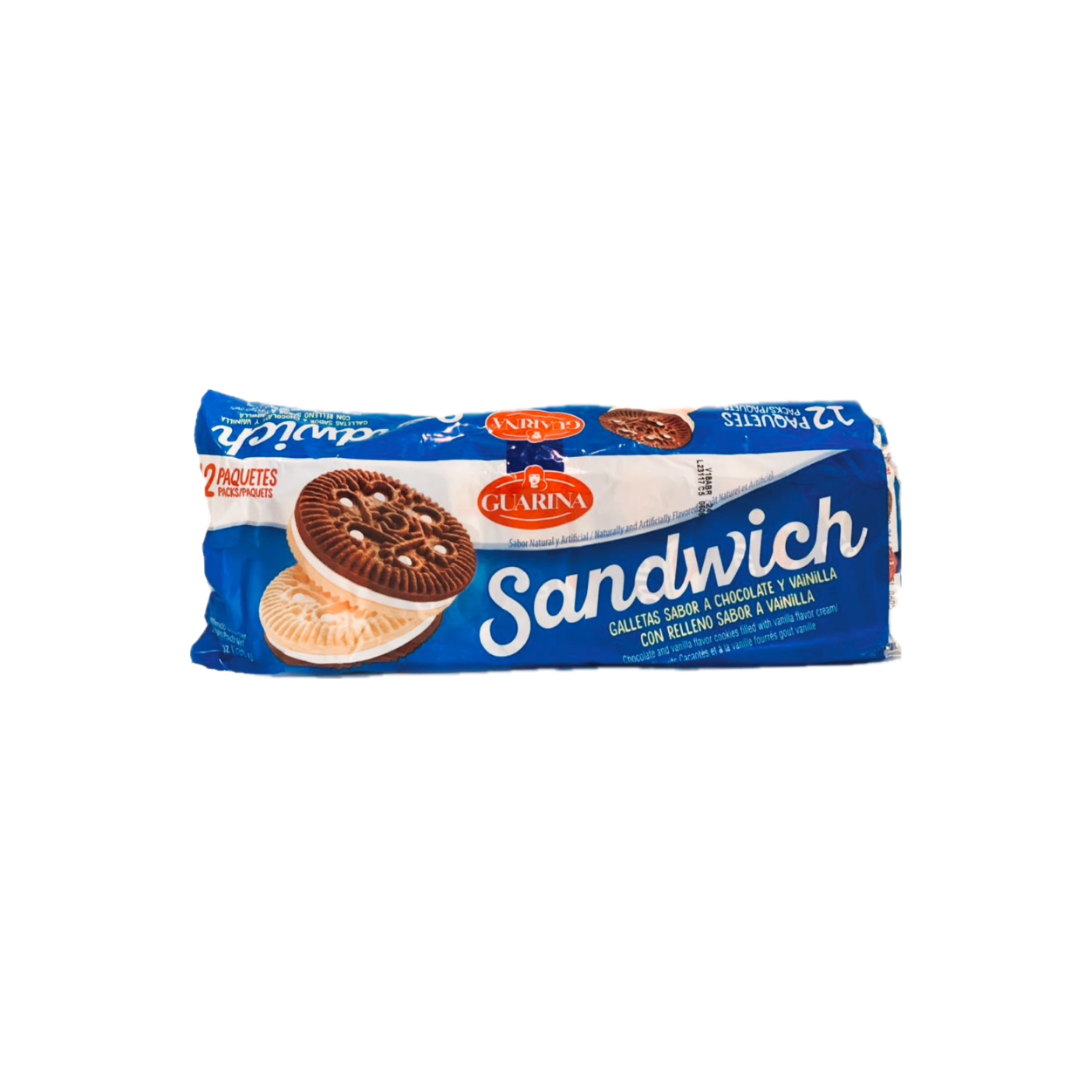 Galletas Sabor Chocolate y Vainilla 12 Unidades