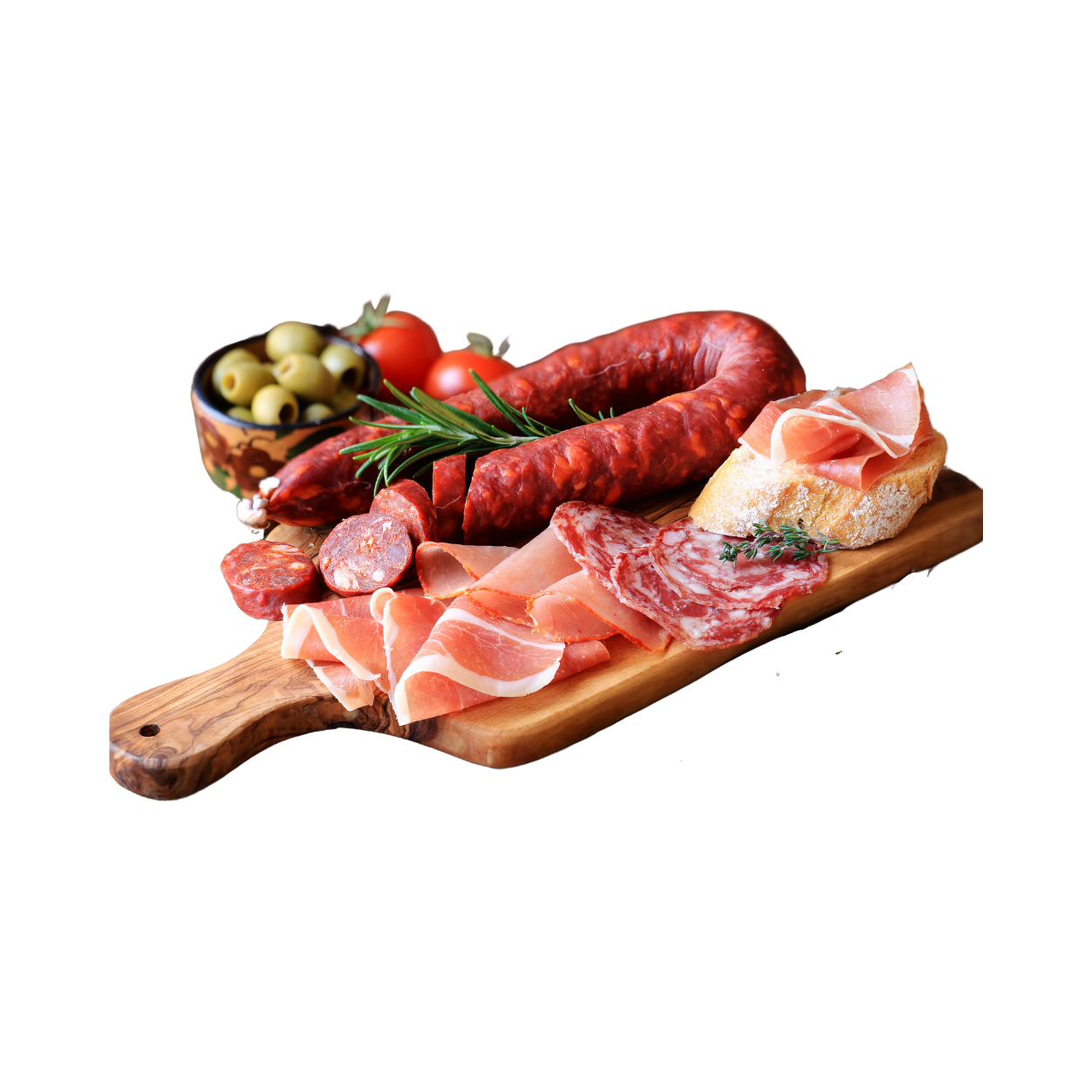 Tabla Jamon Serrano con queso y aceitunas