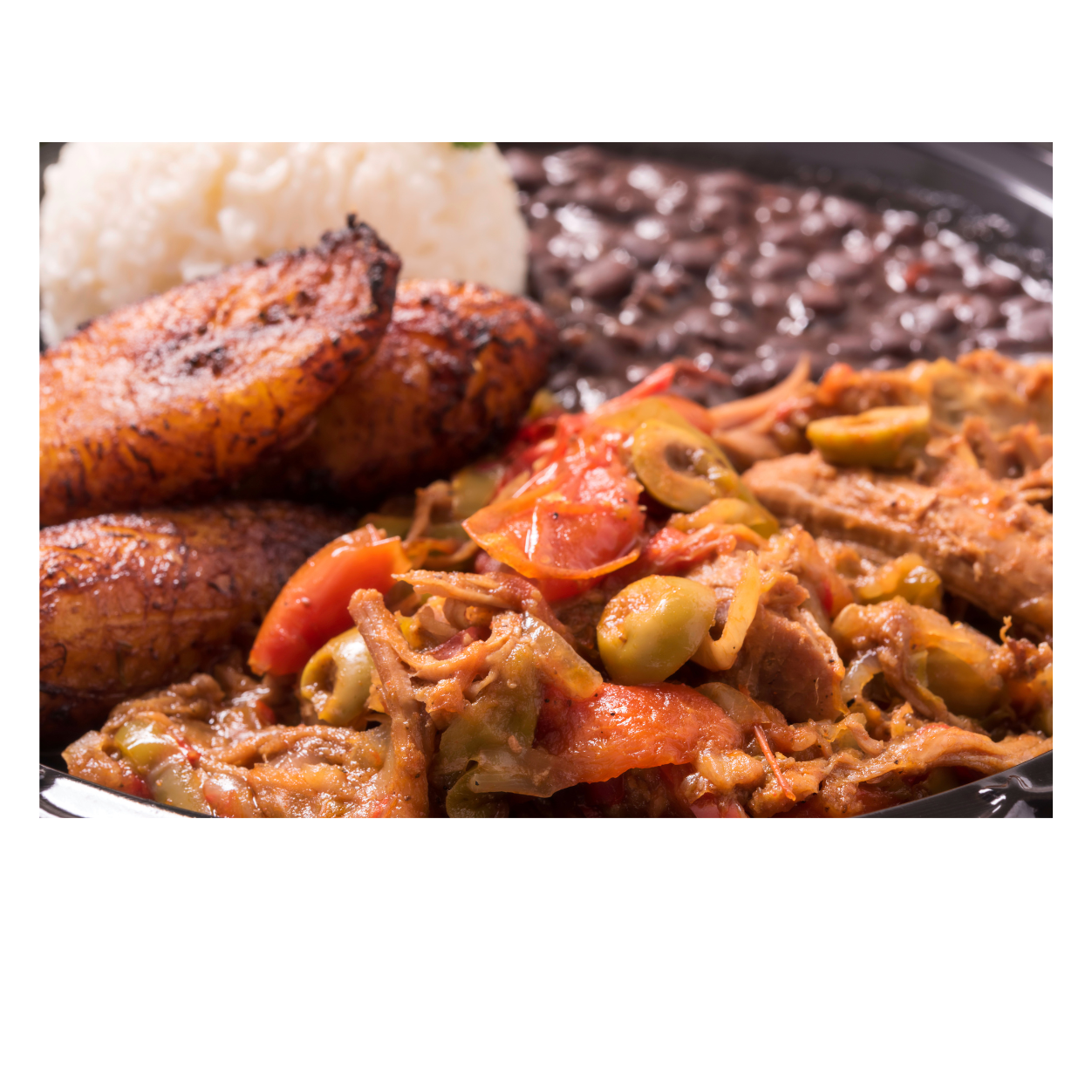 Ropa Vieja de Res con guarnición