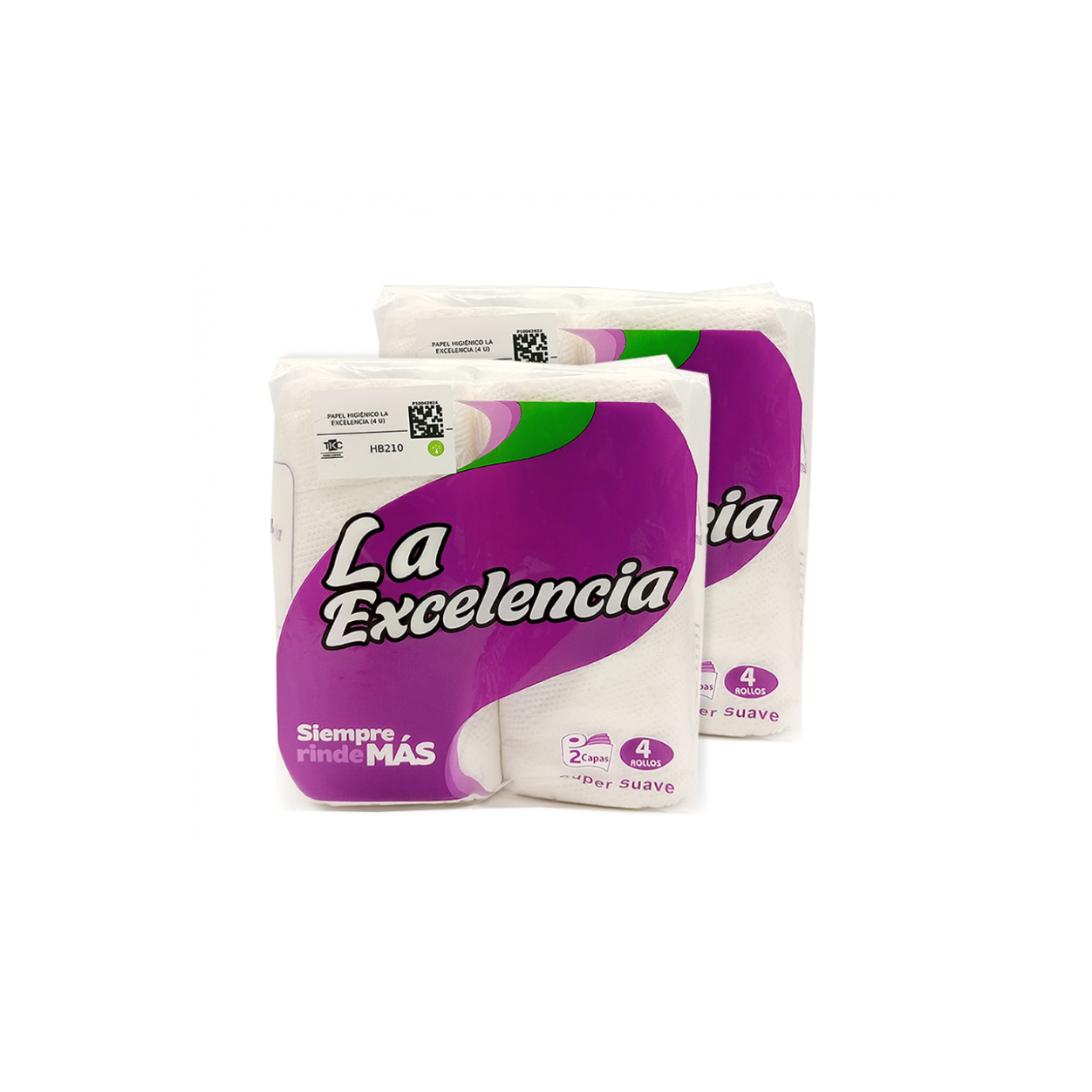 Papel Higiénico paquete de 4 rollos de doble capa