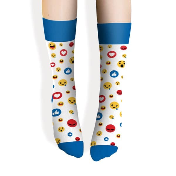 Custom socks for Facebook Intern front view