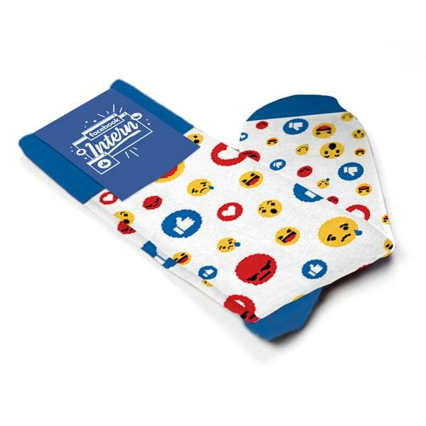 Custom socks for Facebook Intern custom packaging