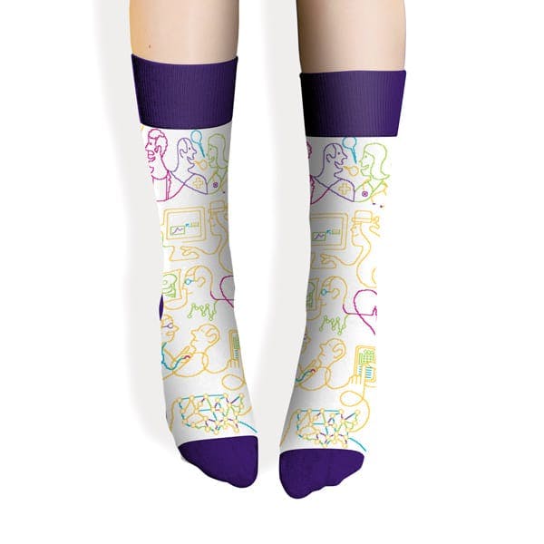 Custom Socks for athenhealth new hire and recruiting kits