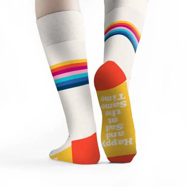 Custom socks for Kacey Musgraves by Sock Club rear view