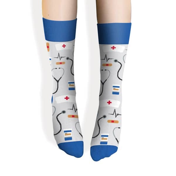 Beaumont Health Custom Sock gift for doctors, nurses, and all types of healthcare staff
