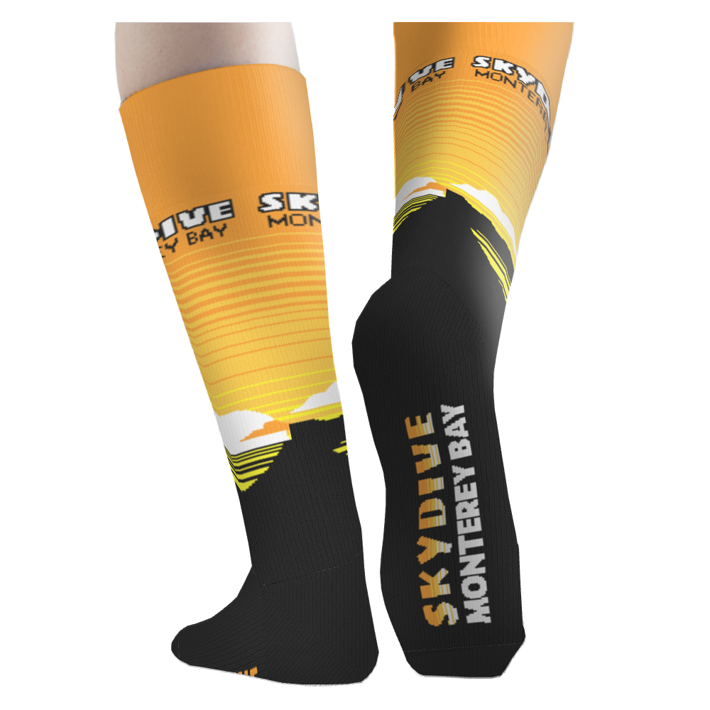 Skydive Monterey Bay socks 4