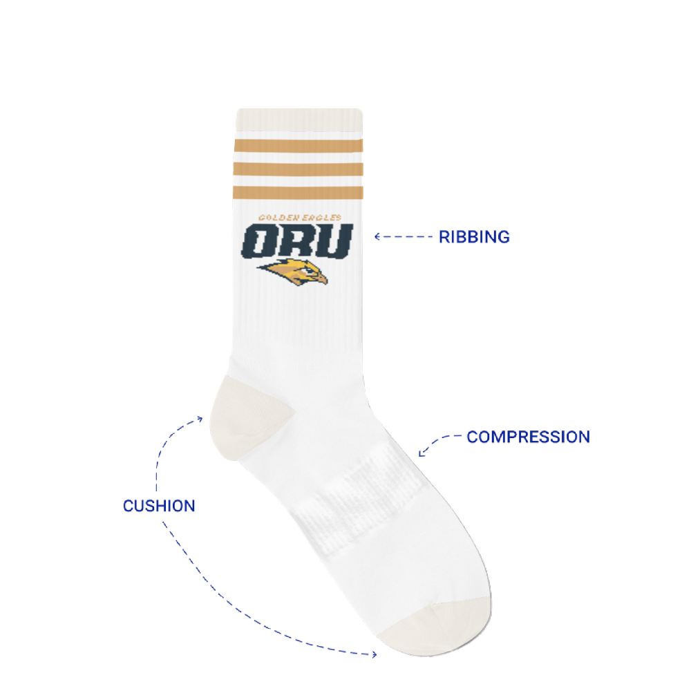 Oral Roberts University socks 1