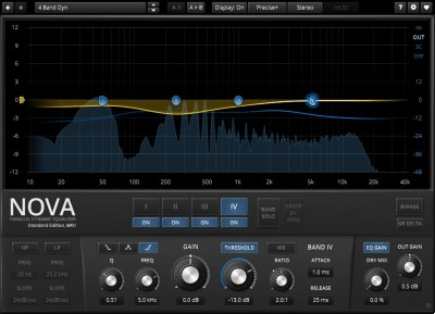 7 techniques de mixage audio que chaque producteur doit connaître- TDR Nova EQ
