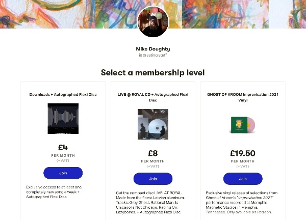 Cómo ganar más dinero con Patreon para músicos - Niveles de afiliación a Patreon
