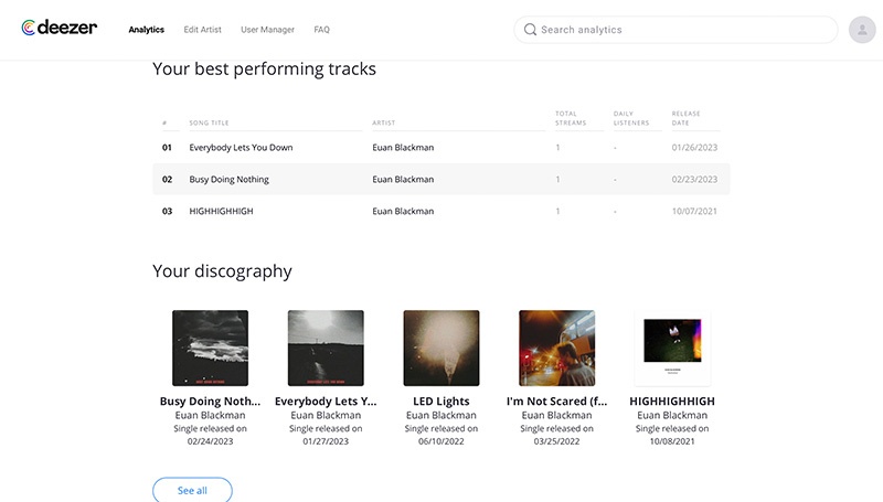 Cómo solicitar y editar tu perfil de artista de Deezer