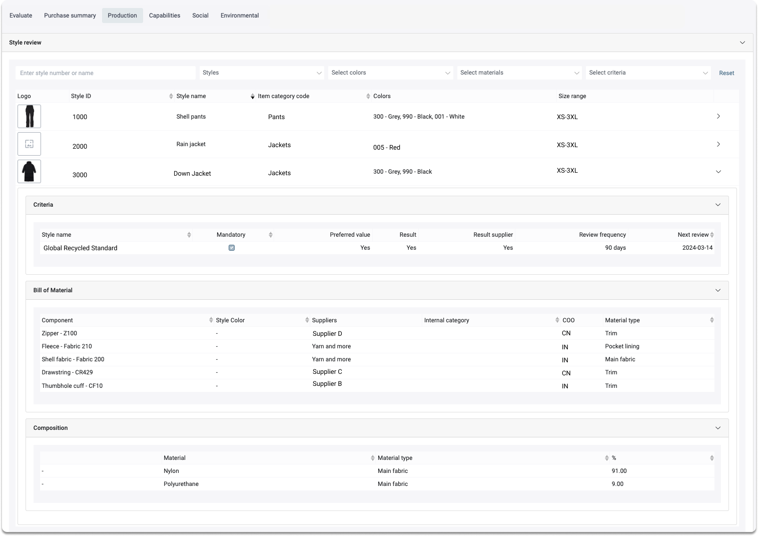Product tracking