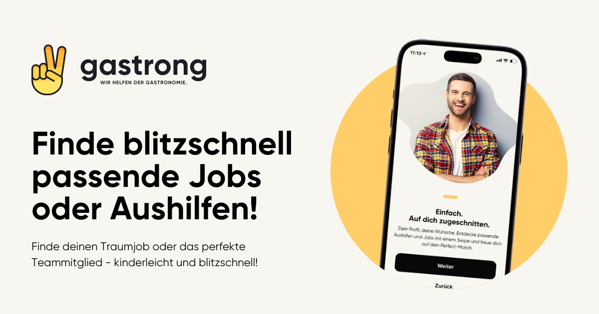 Gastrong - Finde kinderleicht deinen Traumjob oder die perfekte Aushilfe!