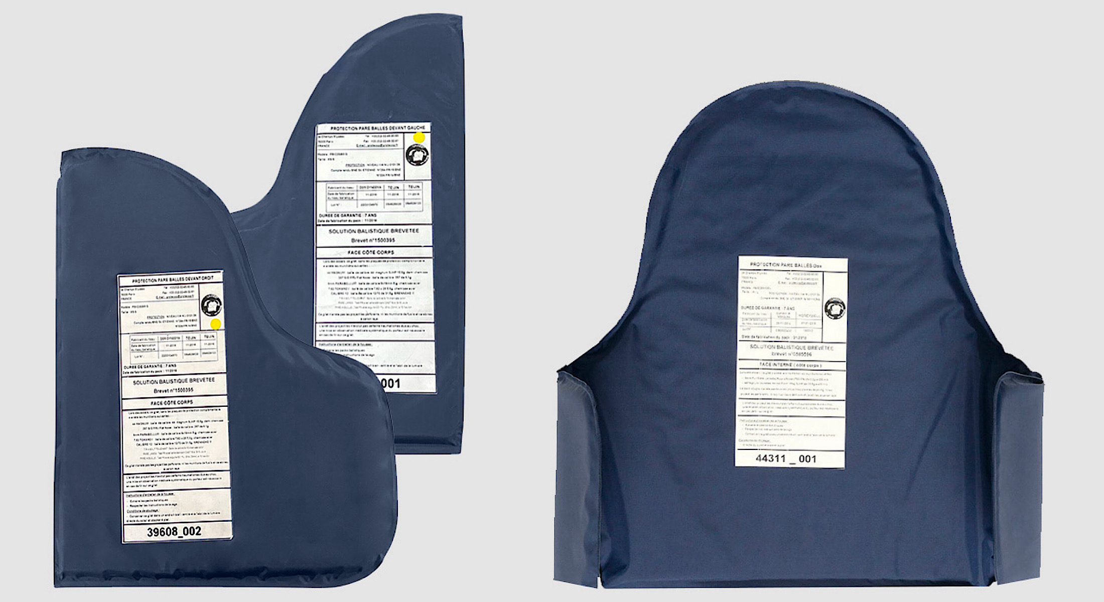 veste pare-balles IIIA homologuée légère et port discret