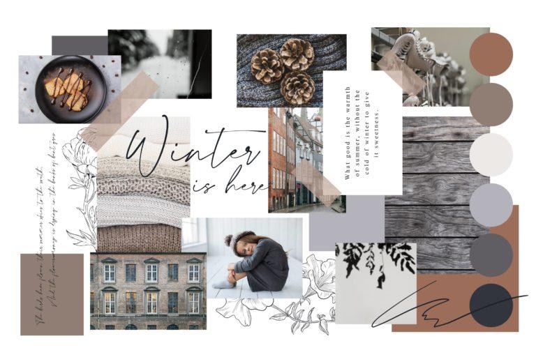 Illustration de la notion de moodboard