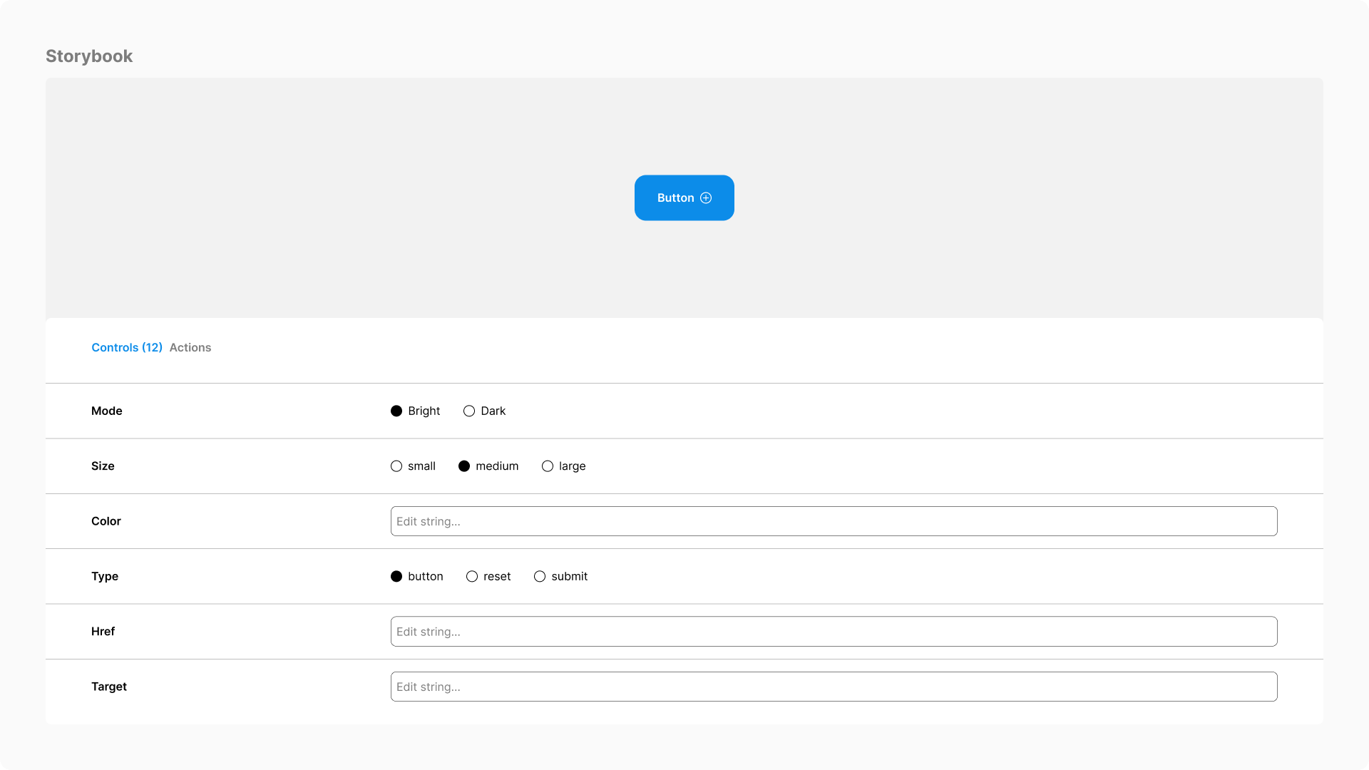 Storybook - bibliothèque