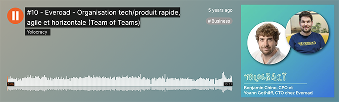 Everoad - Organisation tech/produit rapide