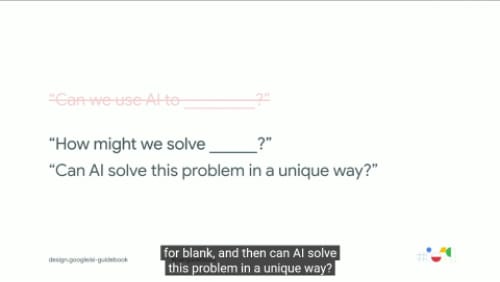 Conférence Google “Designing Human centered AI products” 