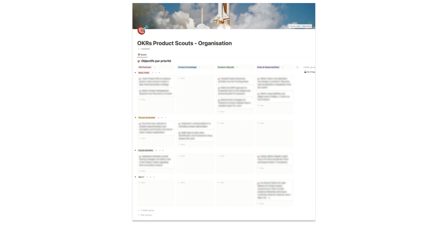 Construction d’une roadmap et d’une démarche OKR