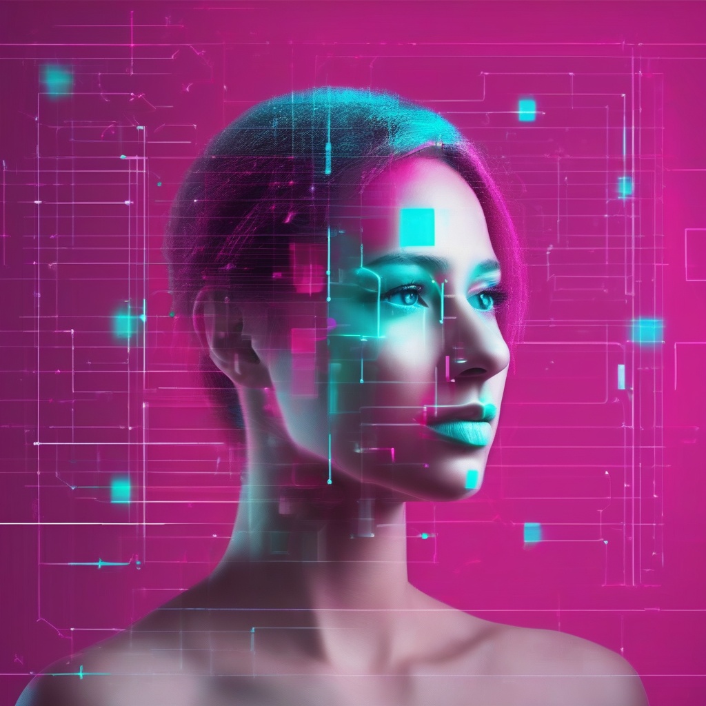 concepto de tecnología de reconocimiento facial