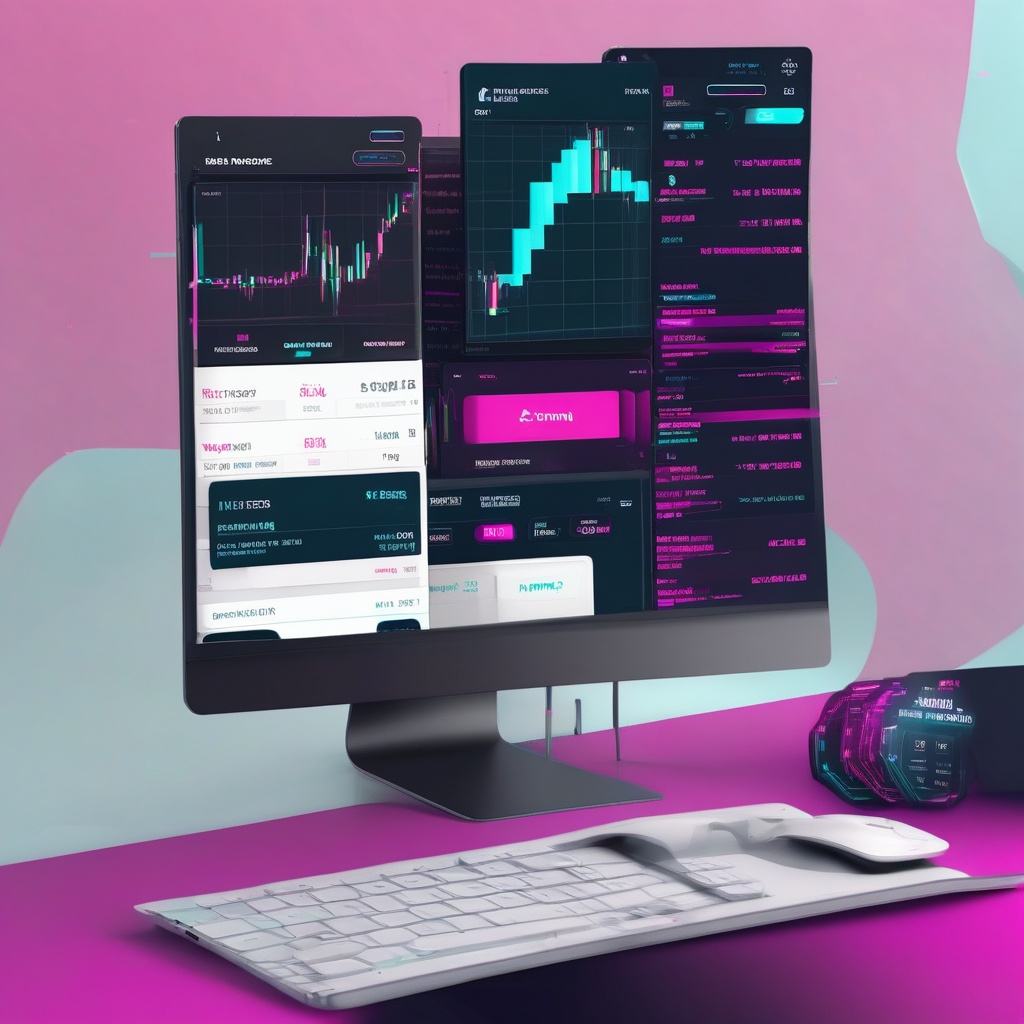 interfaz de plataforma de comercio de criptomonedas