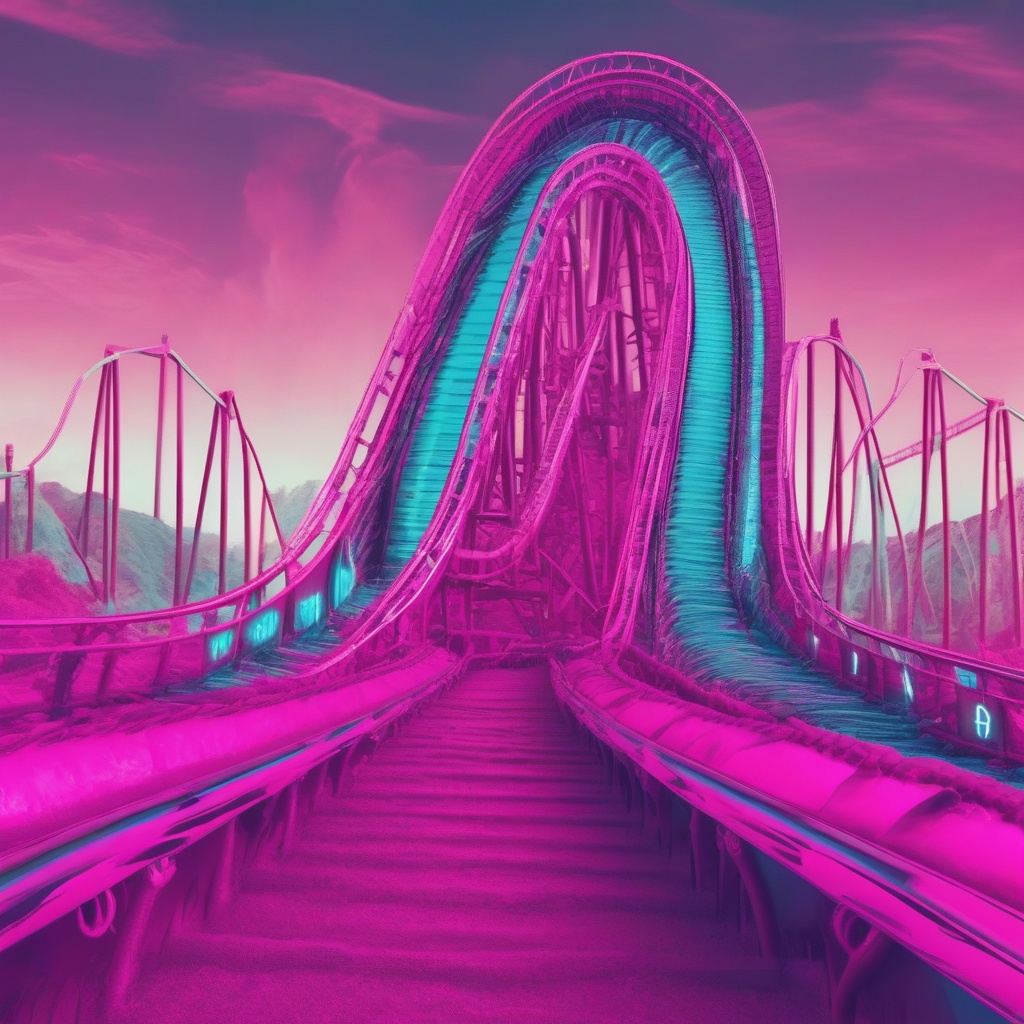 Montaña rusa de volatilidad de las criptomonedas