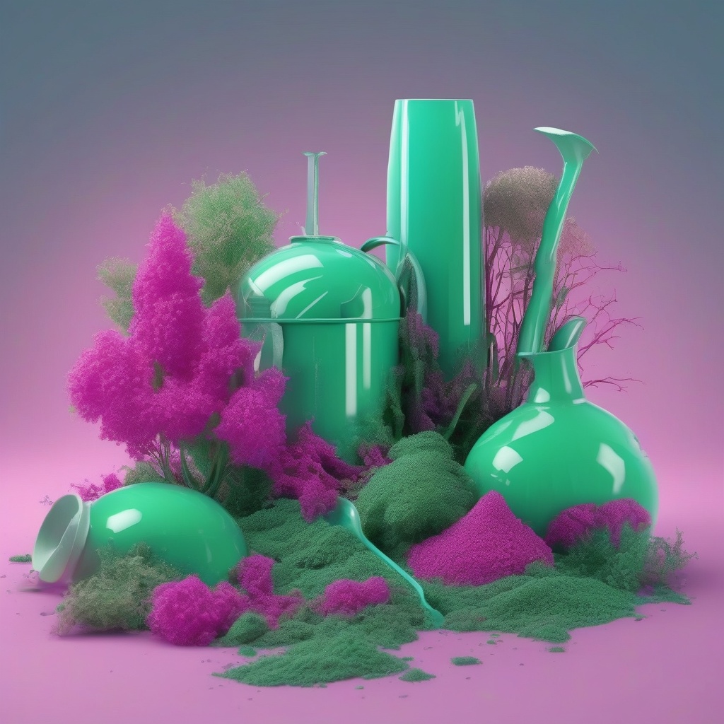 tecnología ecológica de bioplástico verde