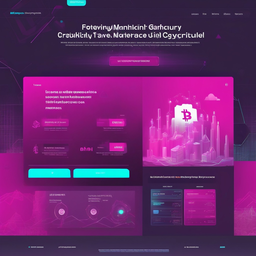 interfaz de plataforma de minería de criptomonedas