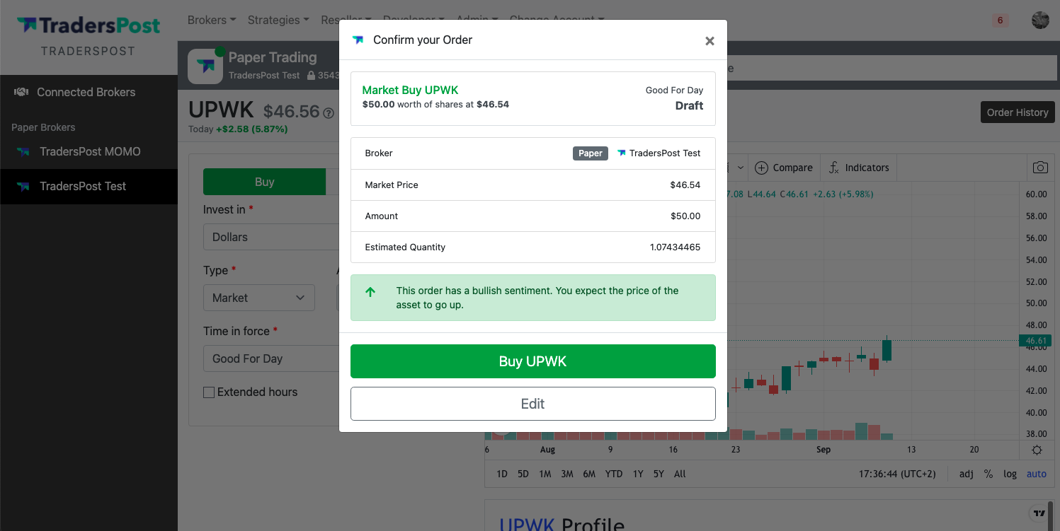 Confirm Order